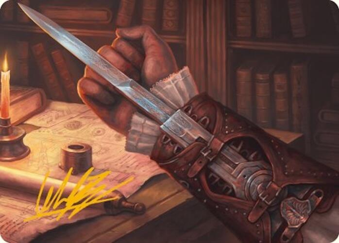 Hidden Blade Art Card (Gold-Stamped Signature) [Assassin's Creed Art Series] | Devastation Store