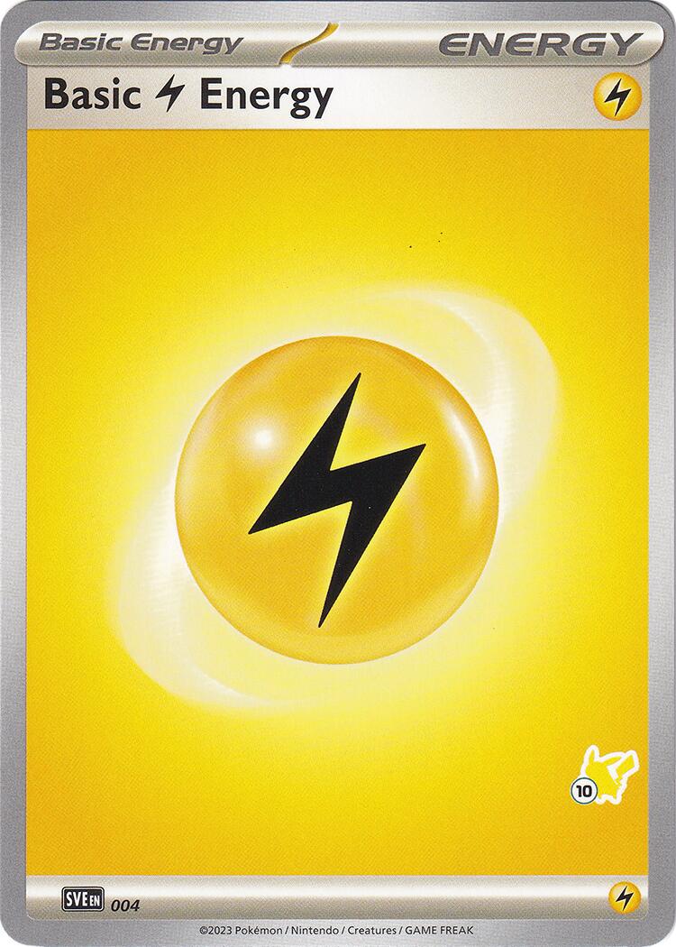 Basic Lightning Energy (004) (Pikachu Stamp #10) [Battle Academy 2024] | Devastation Store