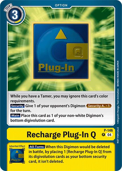 Recharge Plug-In Q [P-146] (Store Tournament 2024 Jul. – Sep. Participation Pack) [Promotional Cards] | Devastation Store