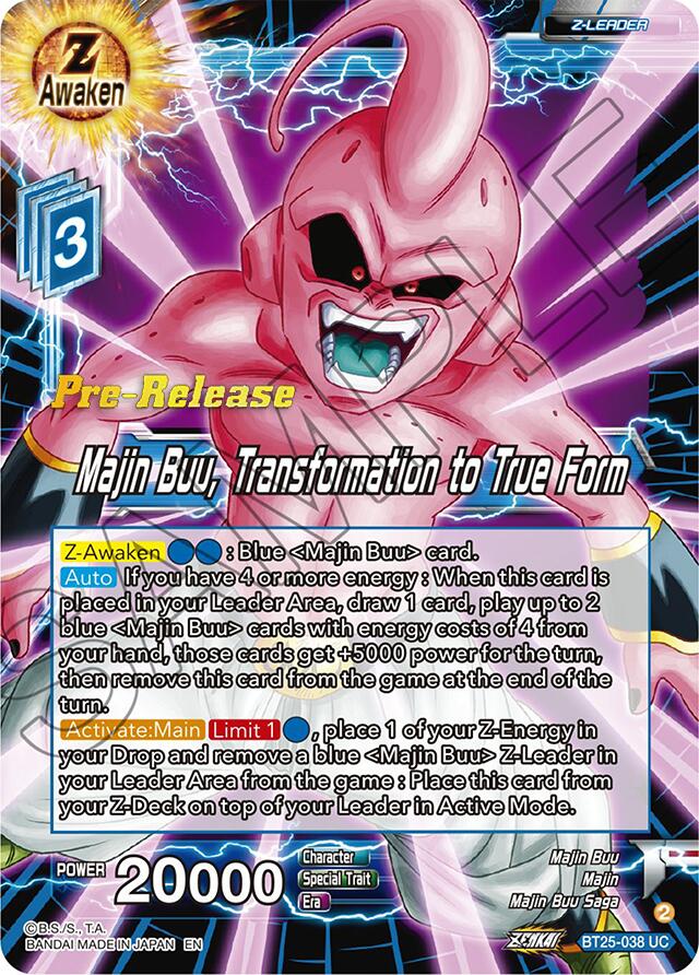 Majin Buu, Transformation to True Form (BT25-038) [Legend of the Dragon Balls Prerelease Promos] | Devastation Store