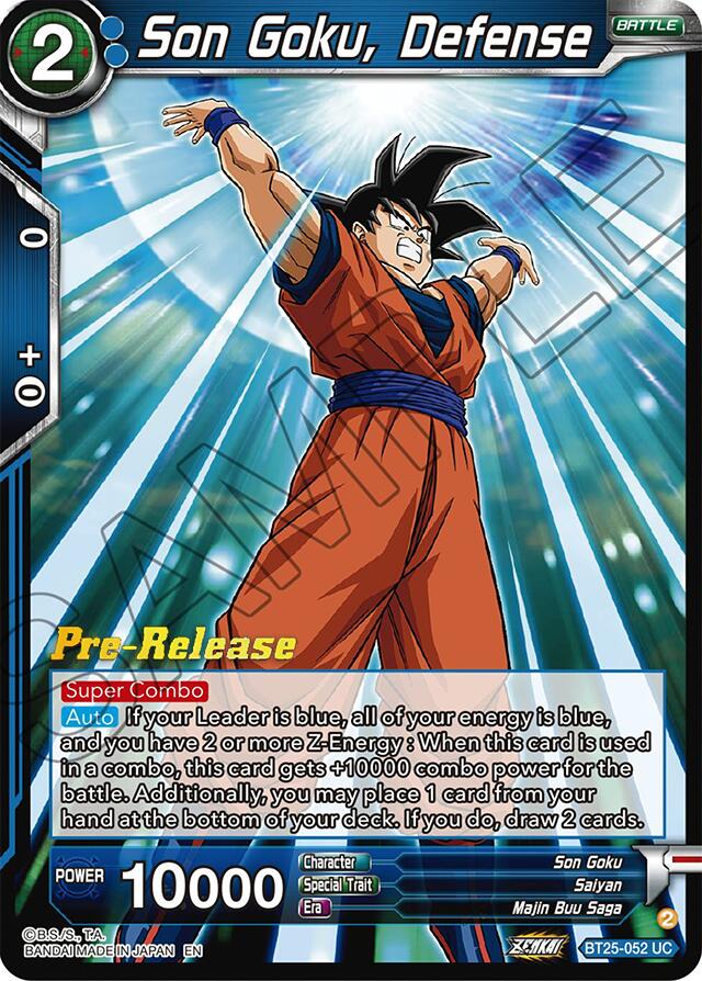 Son Goku, Defense (BT25-052) [Legend of the Dragon Balls Prerelease Promos] | Devastation Store