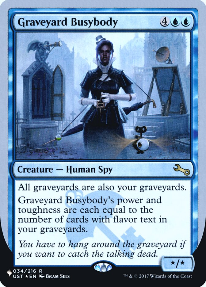 Graveyard Busybody (Unfinity Foil Edition) [The List] | Devastation Store