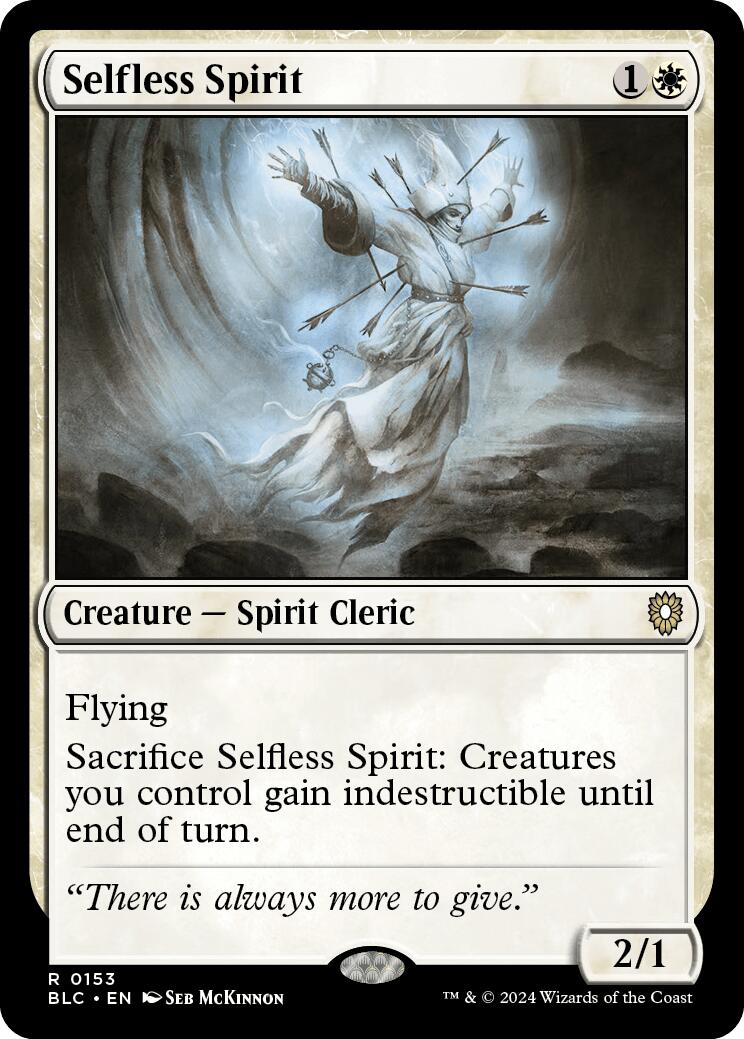 Selfless Spirit [Bloomburrow Commander] | Devastation Store