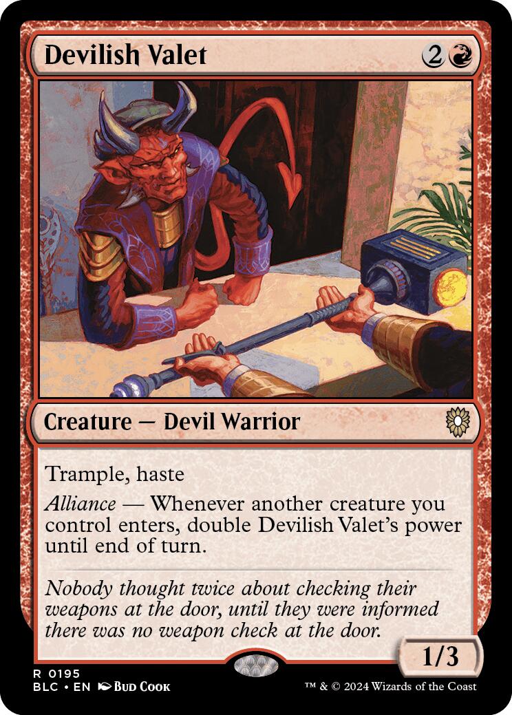 Devilish Valet [Bloomburrow Commander] | Devastation Store