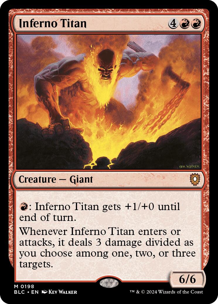 Inferno Titan [Bloomburrow Commander] | Devastation Store
