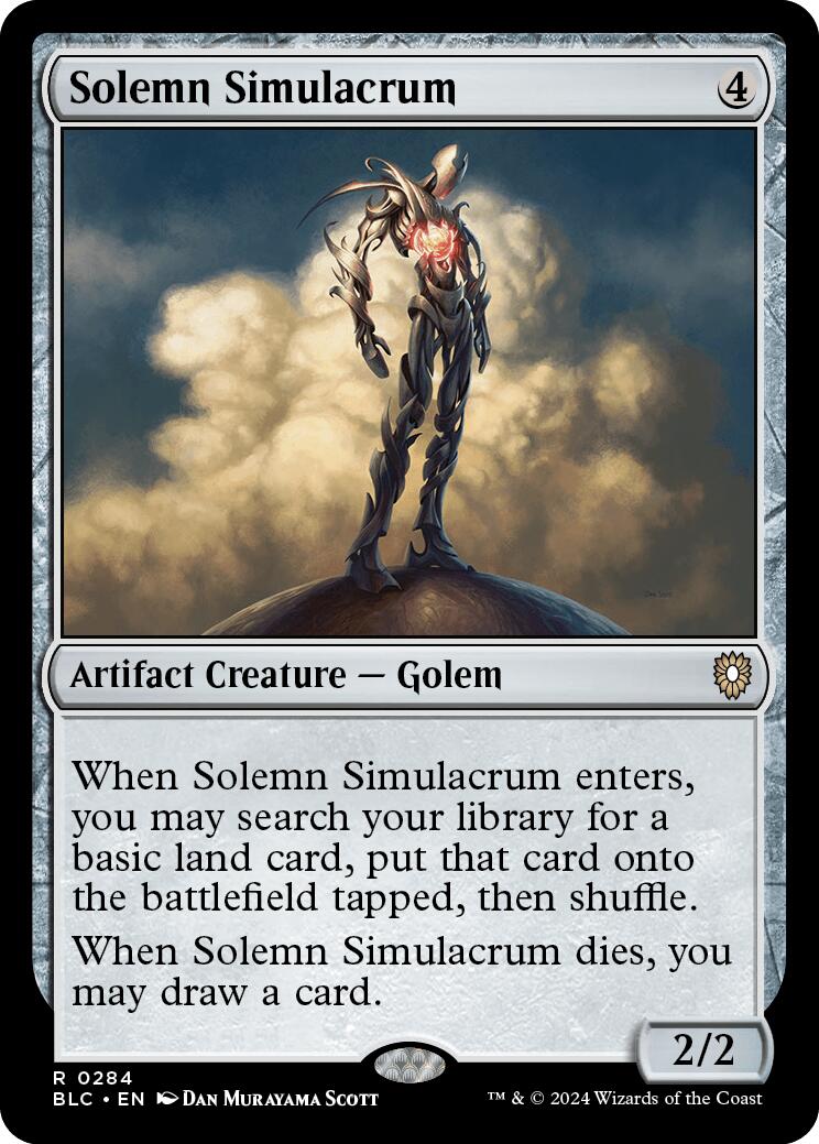 Solemn Simulacrum [Bloomburrow Commander] | Devastation Store