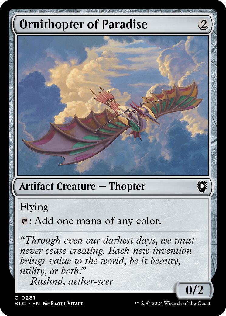 Ornithopter of Paradise [Bloomburrow Commander] | Devastation Store