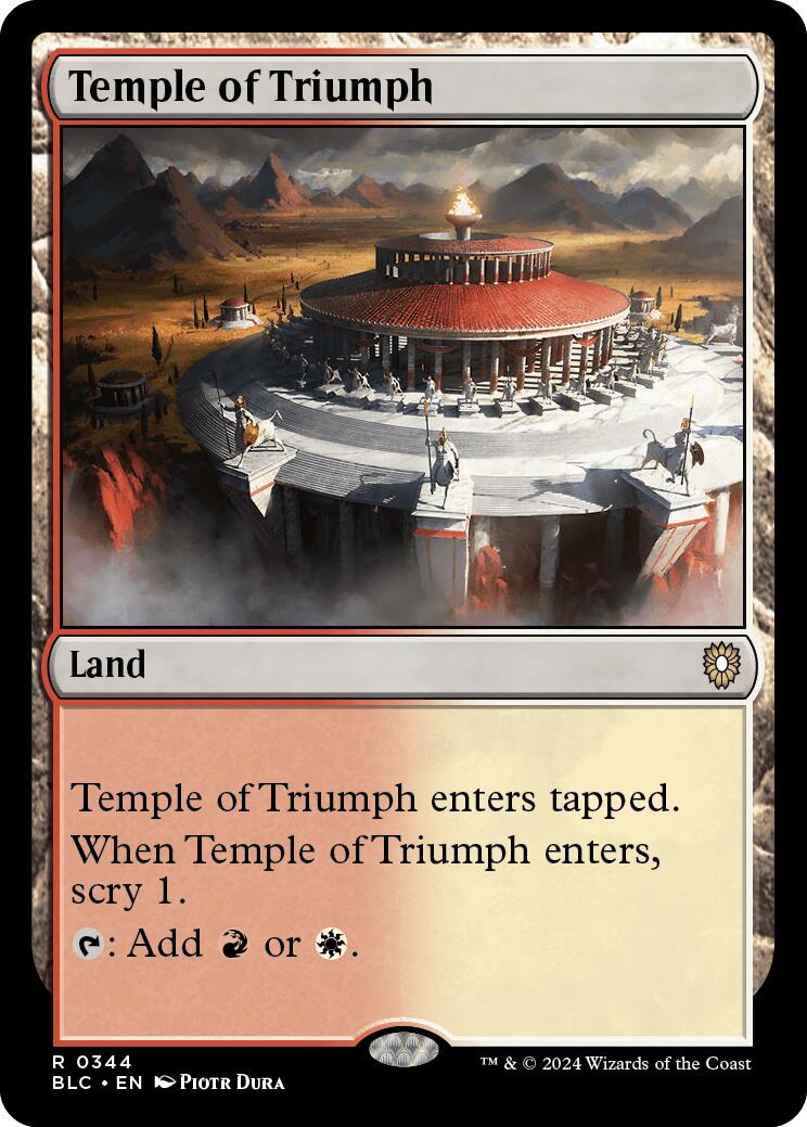 Temple of Triumph [Bloomburrow Commander] | Devastation Store