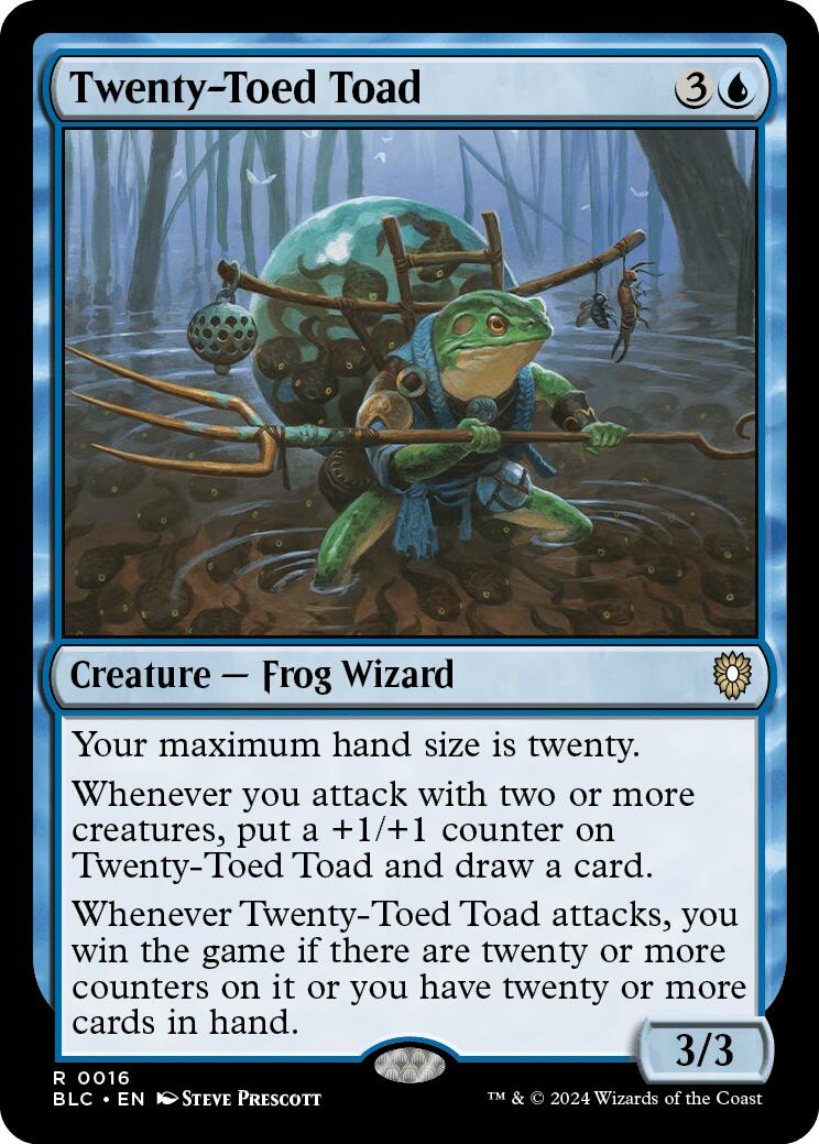 Twenty-Toed Toad [Bloomburrow Commander] | Devastation Store