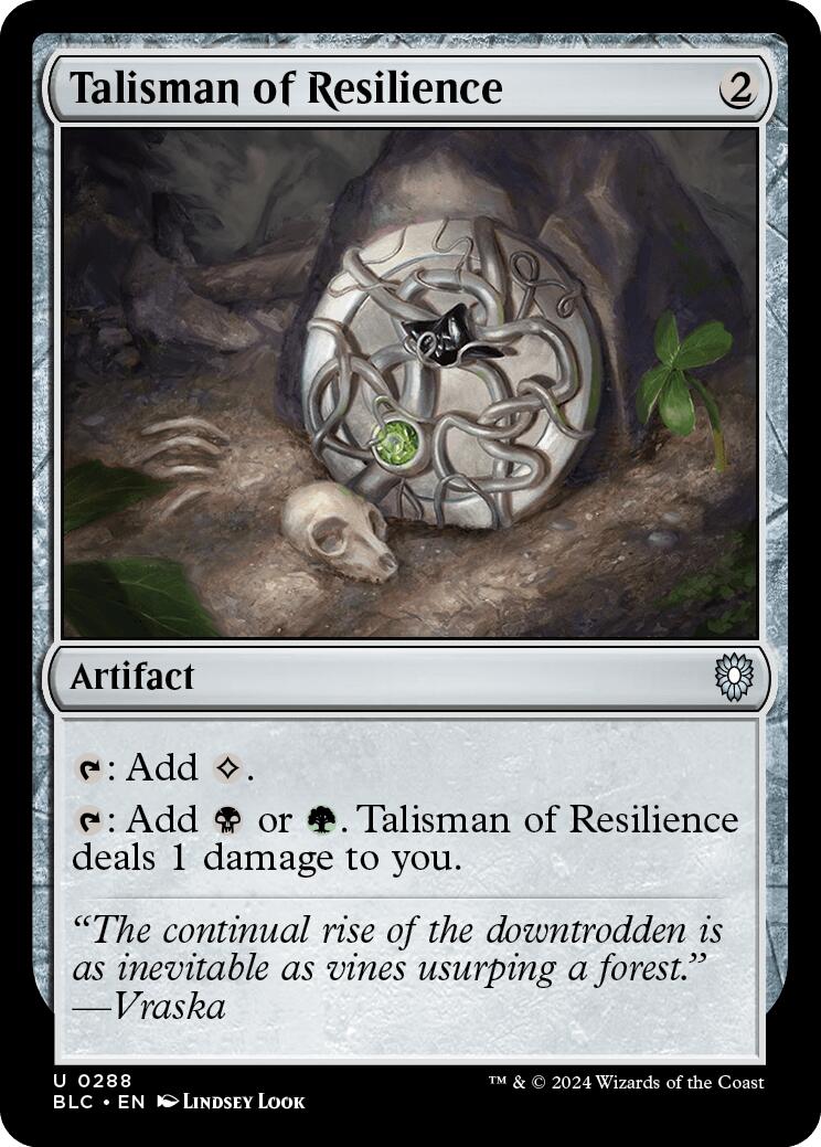 Talisman of Resilience [Bloomburrow Commander] | Devastation Store