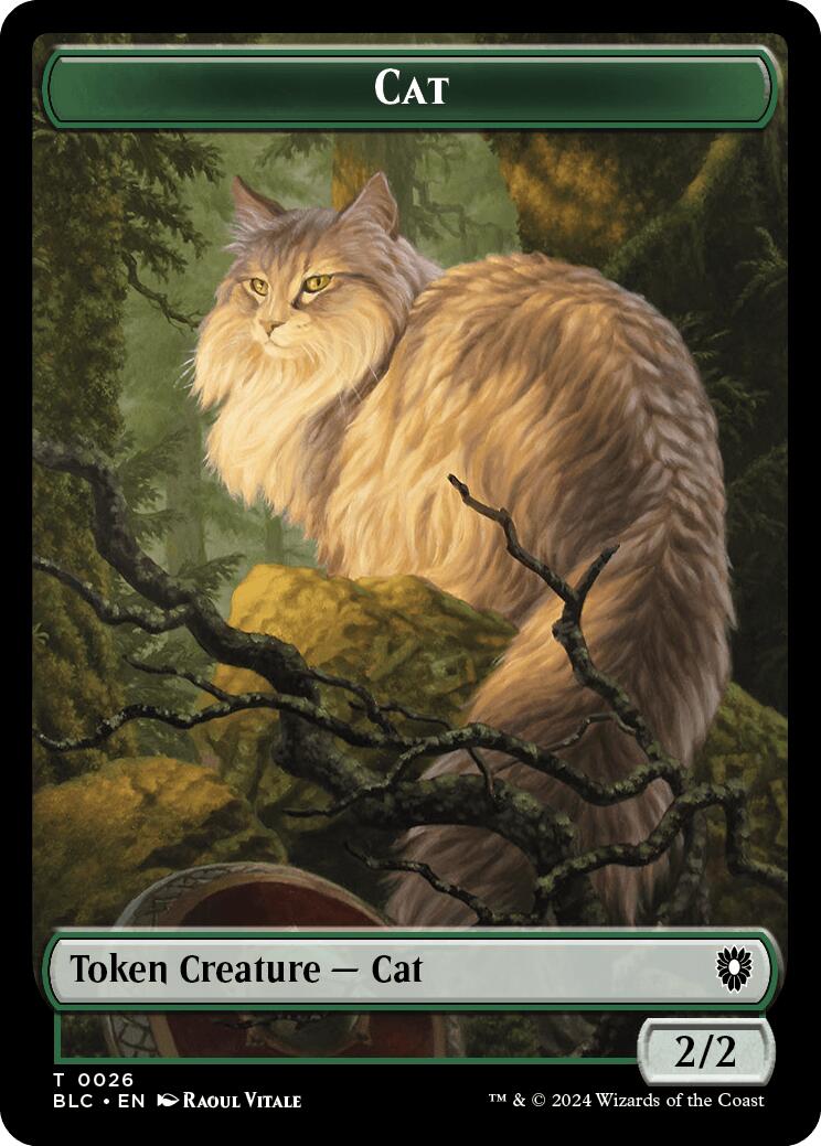 Cat // Treasure Double-Sided Token [Bloomburrow Commander Tokens] | Devastation Store