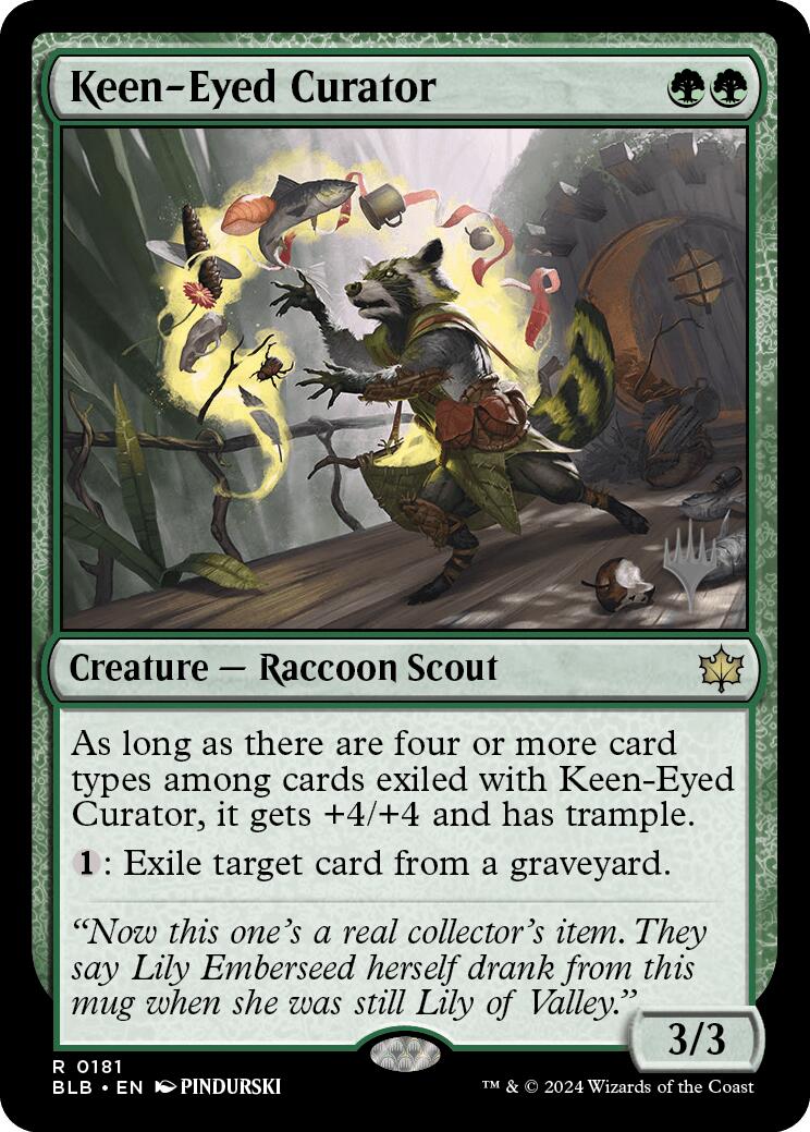 Keen-Eyed Curator (Promo Pack) [Bloomburrow Promos] | Devastation Store