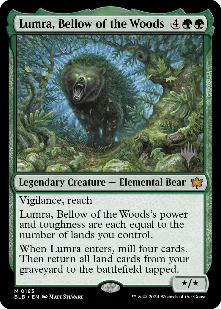 Lumra, Bellow of the Woods (Promo Pack) [Bloomburrow Promos] | Devastation Store