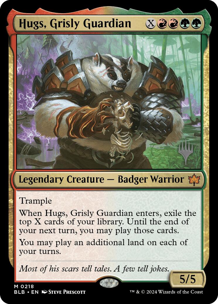 Hugs, Grisly Guardian (Promo Pack) [Bloomburrow Promos] | Devastation Store