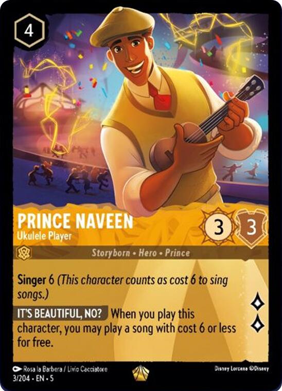 Prince Naveen - Ukulele Player (3/204) [Shimmering Skies] | Devastation Store