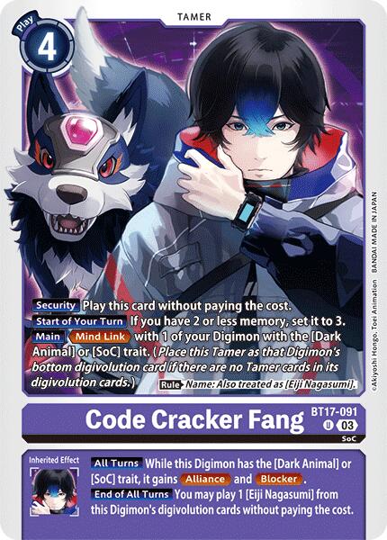 Code Cracker Fang [BT17-091] [Secret Crisis] | Devastation Store