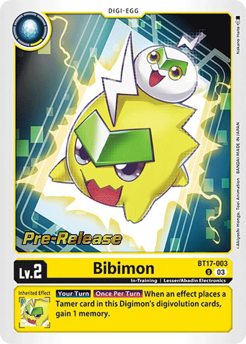 Bibimon [BT17-003] [Secret Crisis Pre-Release Cards] | Devastation Store