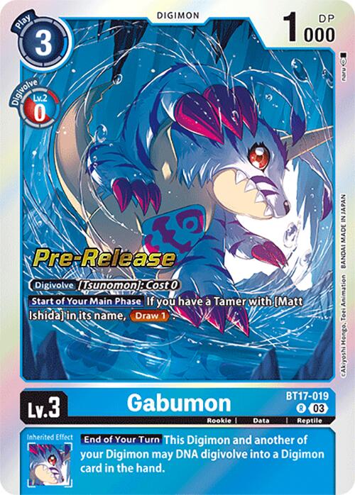 Gabumon [BT17-019] [Secret Crisis Pre-Release Cards] | Devastation Store