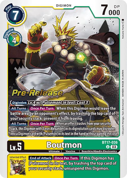 Boutmon [BT17-036] [Secret Crisis Pre-Release Cards] | Devastation Store