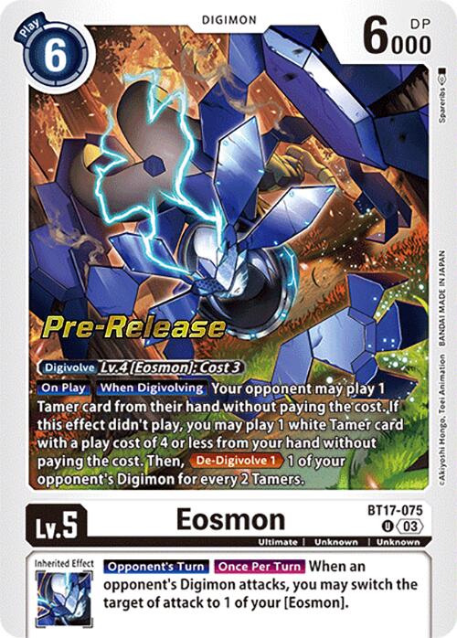 Eosmon [BT17-075] - BT17-075 [Secret Crisis Pre-Release Cards] | Devastation Store