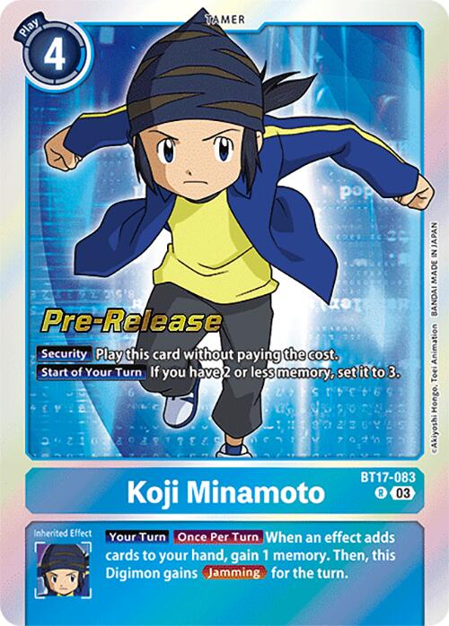 Koji Minamoto [BT17-083] [Secret Crisis Pre-Release Cards] | Devastation Store