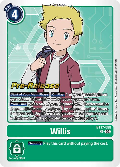 Willis [BT17-088] [Secret Crisis Pre-Release Cards] | Devastation Store