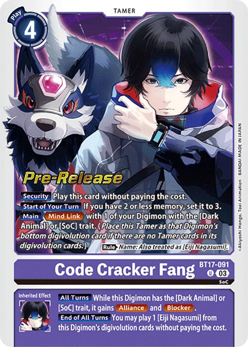 Code Cracker Fang [BT17-091] [Secret Crisis Pre-Release Cards] | Devastation Store