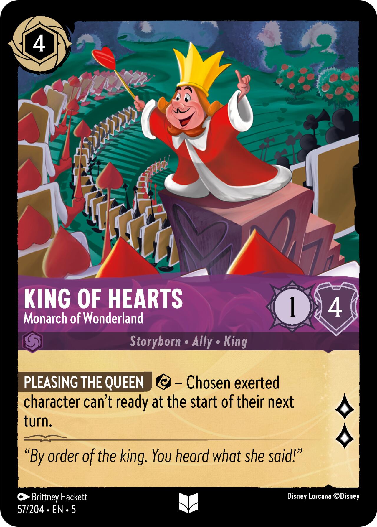 King of Hearts - Monarch of Wonderland (57/204) [Shimmering Skies] | Devastation Store