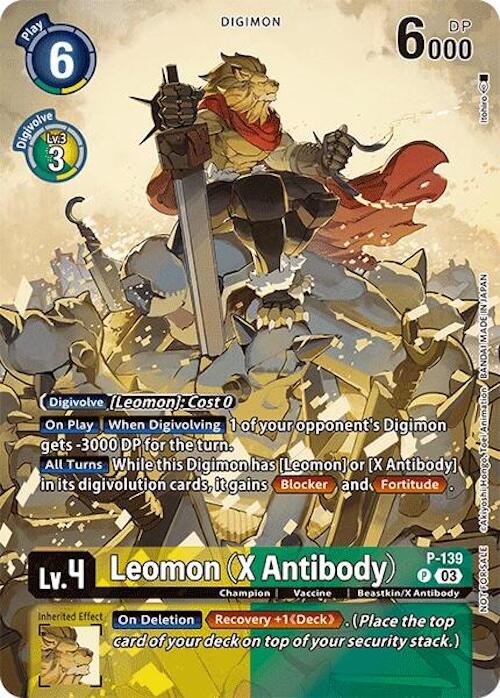 Leomon (X Antibody) [P-139] (Update Pack 2024) [Secret Crisis] | Devastation Store