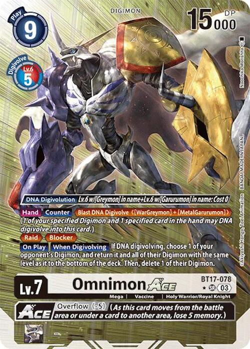 Omnimon ACE [BT17-078] (Alternate Art) [Secret Crisis] | Devastation Store