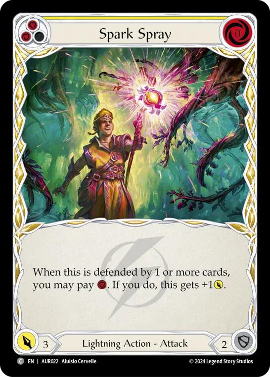 Spark Spray (Yellow) [AUR022] (1st Strike) | Devastation Store