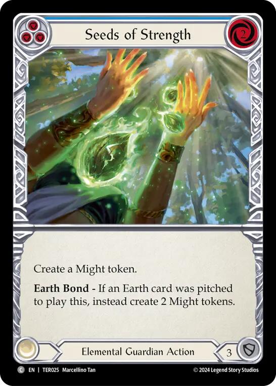 Seeds of Strength (Blue) [TER025] (1st Strike) | Devastation Store