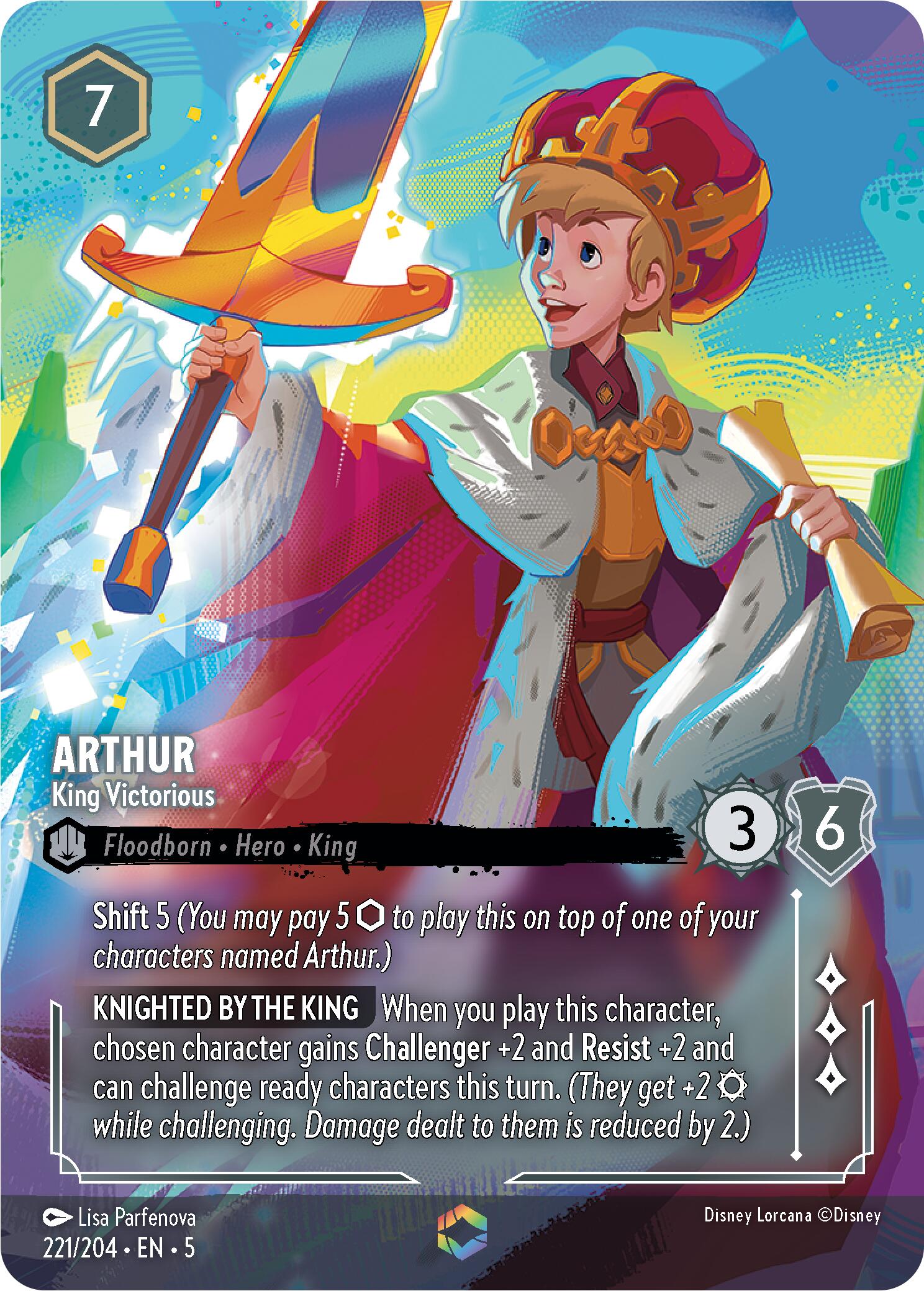 Arthur - King Victorious (Enchanted) (221/204) [Shimmering Skies] | Devastation Store