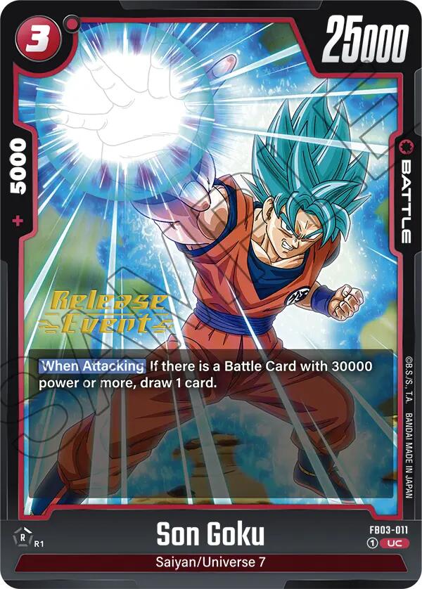 Son Goku (FB03-011) [Raging Roar Release Event Cards] | Devastation Store
