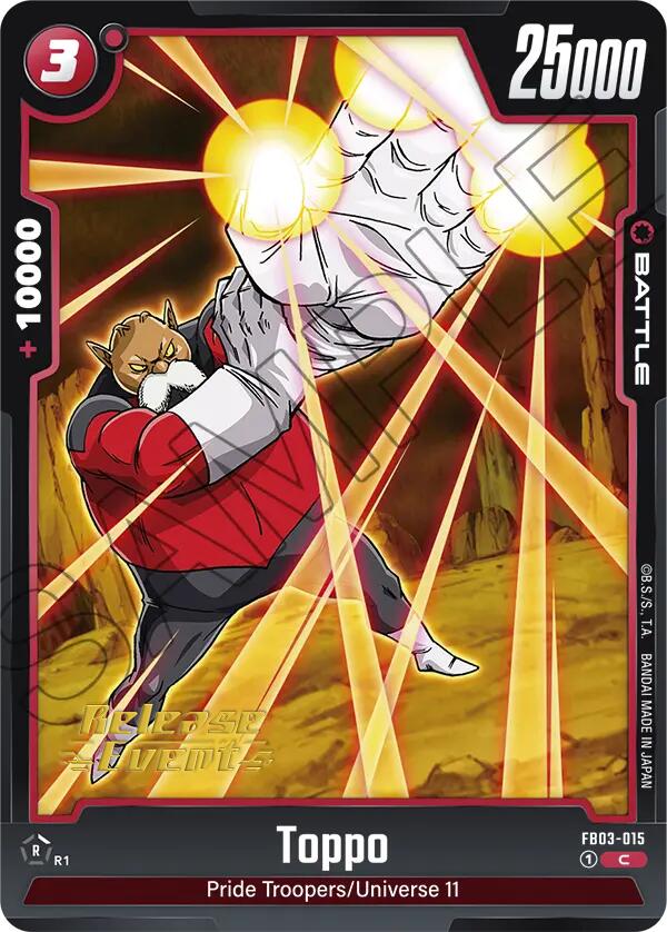 Toppo (FB03-015) [Raging Roar Release Event Cards] | Devastation Store