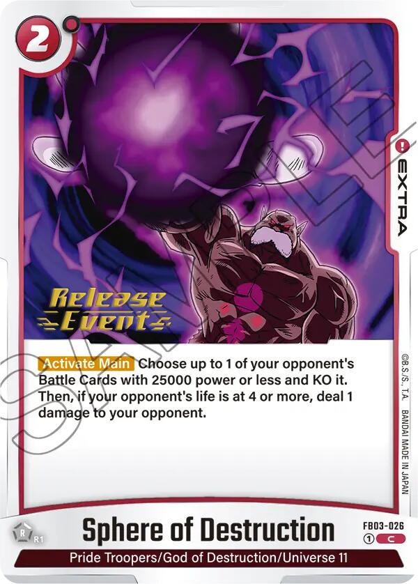 Sphere of Destruction [Raging Roar Release Event Cards] | Devastation Store