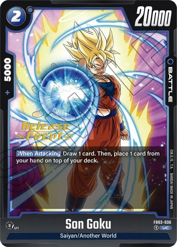 Son Goku (FB03-036) [Raging Roar Release Event Cards] | Devastation Store