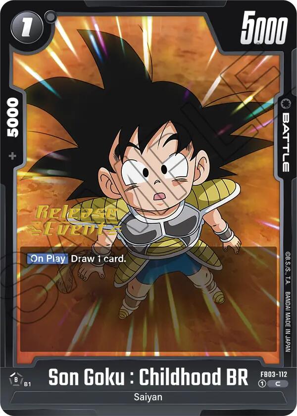 Son Goku : Childhood BR [Raging Roar Release Event Cards] | Devastation Store