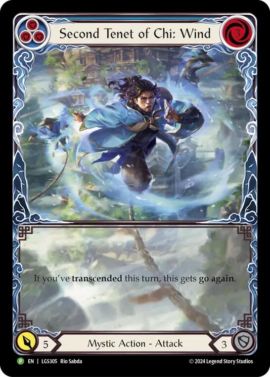 Second Tenet of Chi: Wind [LGS305] (Promo)  Rainbow Foil | Devastation Store