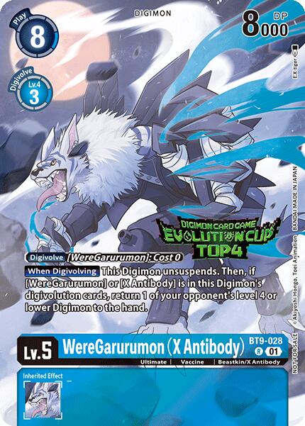 WereGarurumon (X Antibody) [BT9-028] (2024 Evolution Cup Top 4) [X Record Promos] | Devastation Store