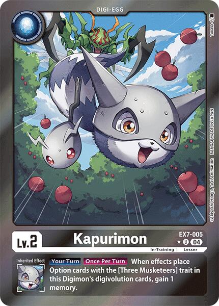 Kapurimon [EX7-005] (Foil) [Digimon LIBERATOR] | Devastation Store