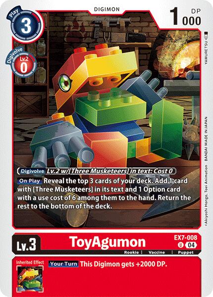 ToyAgumon [EX7-008] - EX7-008 [Digimon LIBERATOR] | Devastation Store