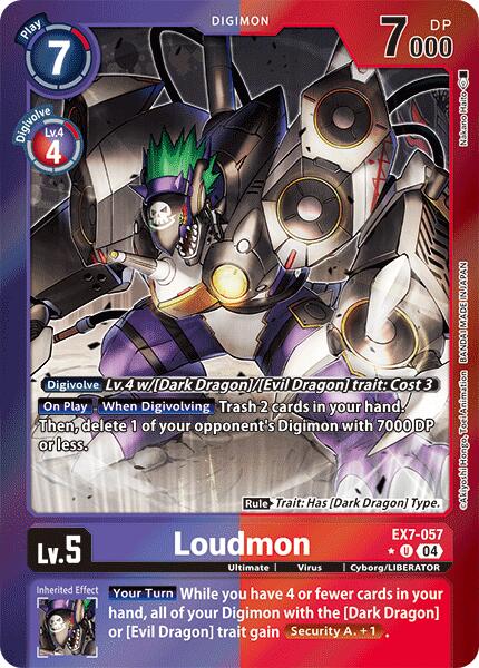 Loudmon [EX7-057] (Foil) [Digimon LIBERATOR] | Devastation Store