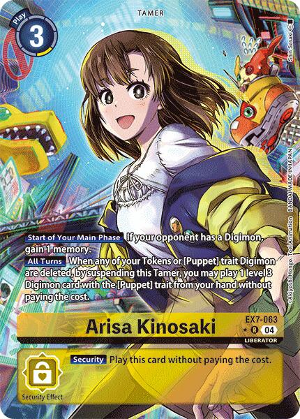 Arisa Kinosaki [EX7-063] (Alternate Art) [Digimon LIBERATOR] | Devastation Store