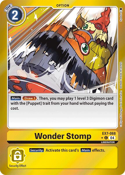 Wonder Stomp [EX7-068] (Foil) [Digimon LIBERATOR] | Devastation Store