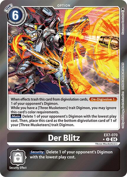 Der Blitz [EX7-070] (Foil) [Digimon LIBERATOR] | Devastation Store