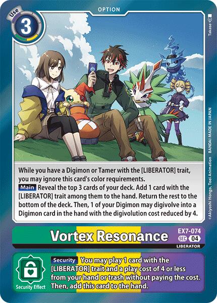 Vortex Resonance [EX7-074] [Digimon LIBERATOR] | Devastation Store