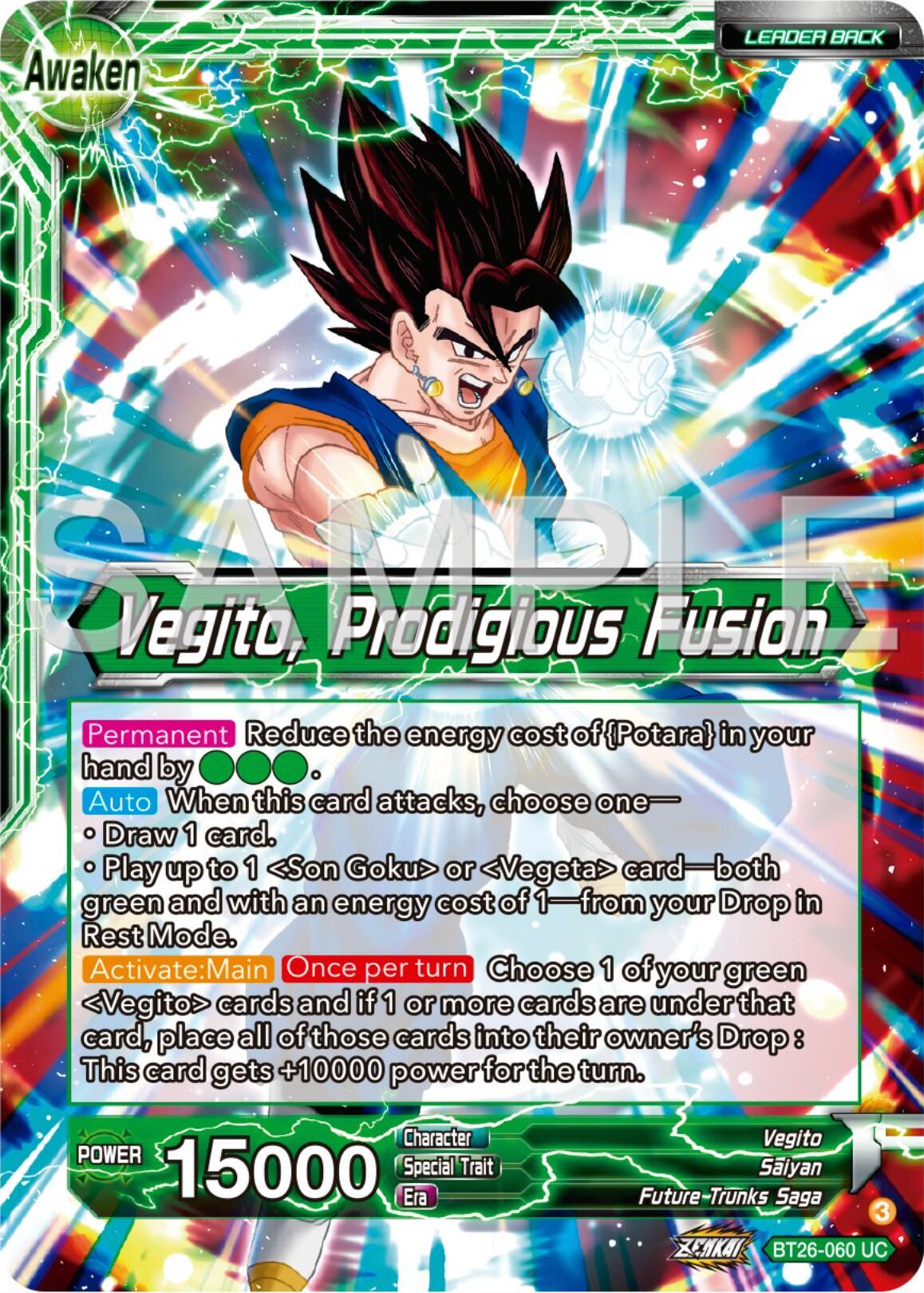 Son Goku & Vegeta // Vegito, Prodigious Fusion (BT26-060) [Ultimate Advent] | Devastation Store