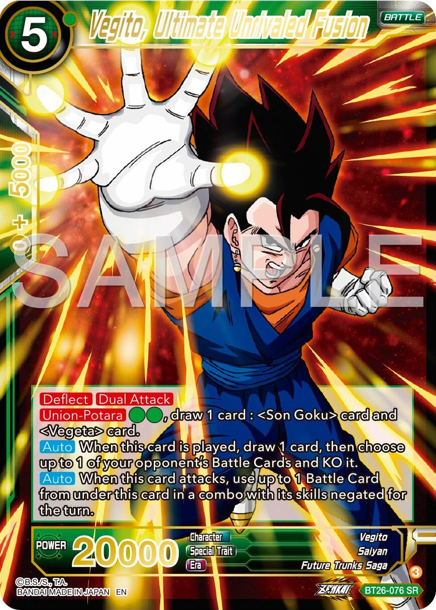 Vegito, Ultimate Unrivaled Fusion (BT26-076) [Ultimate Advent] | Devastation Store