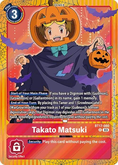 Takato Matsuki [BT17-080] (Halloween Event 2024) [Secret Crisis] | Devastation Store